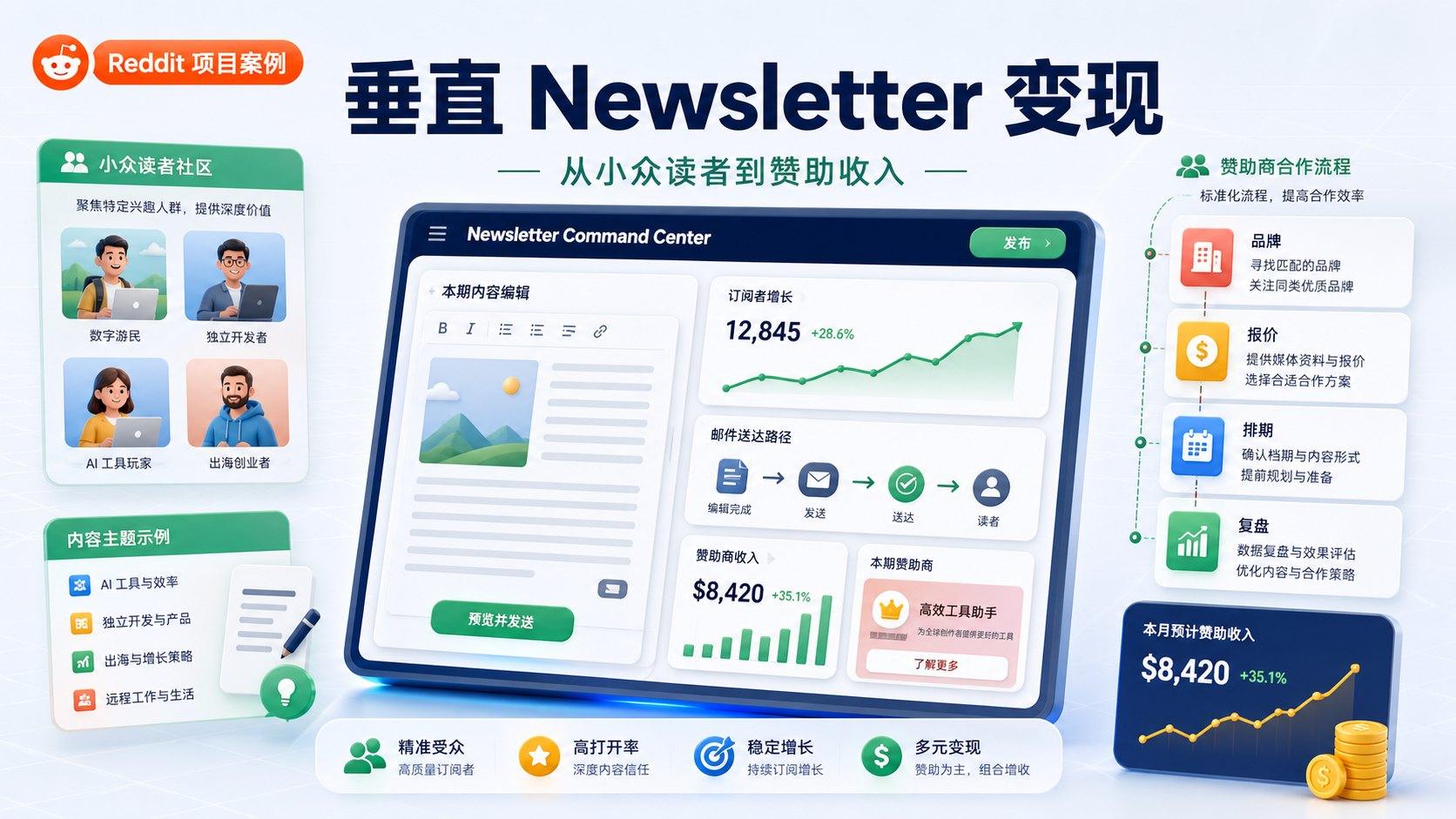Reddit 项目案例：垂直 Newsletter 怎么做赞助变现