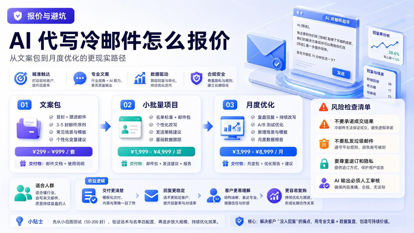 AI 代写冷邮件报价方式和风险边界